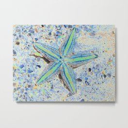 Starfish Abstract Metal Print