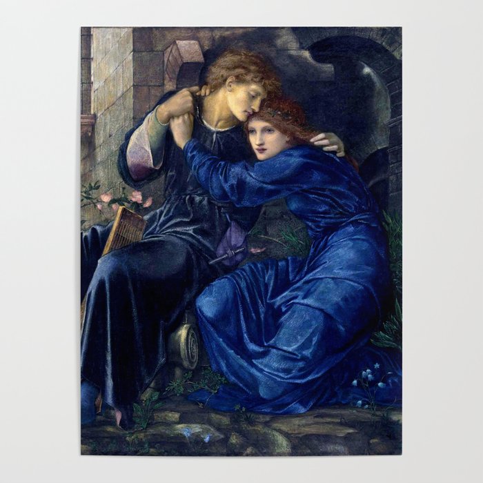 Edward Burne-Jones "Love Among the Ruins" Poster