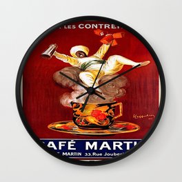 Vintage poster - Café Martin Wall Clock
