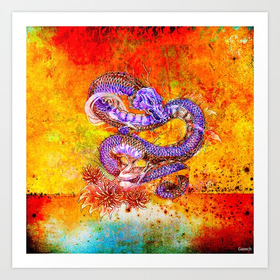 THE RETURN OF the ETERNAL DRAGON Art Print