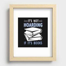 Horading Books Book Reading Bookworm Recessed Framed Print