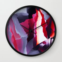 Uncut ruby texture Wall Clock