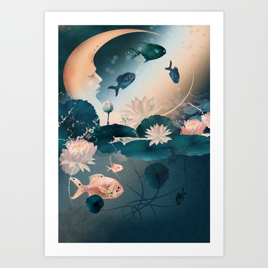 Lake sleeps Art Print