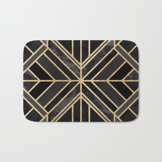 Geo Black Marble Dream Bath Mat