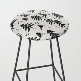 Christmas Trees Pattern – Black Bar Stool