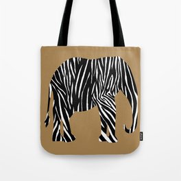 Zebra Elephant Safari Tote Bag