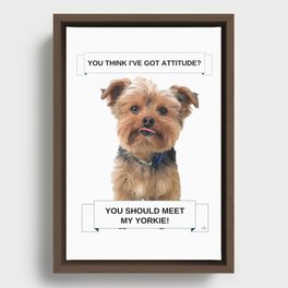 Yorkshire Terrier - Meet My Yorkie  Framed Canvas