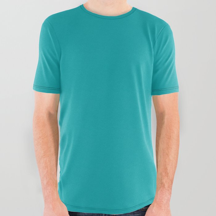 True Teal All Over Graphic Tee