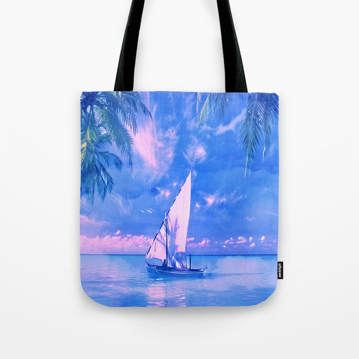 Tropical yachting Tote Bag