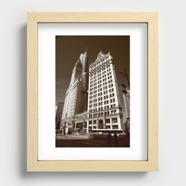 Chicago Skyscrapers 2010 #1 Sepia Recessed Framed Print