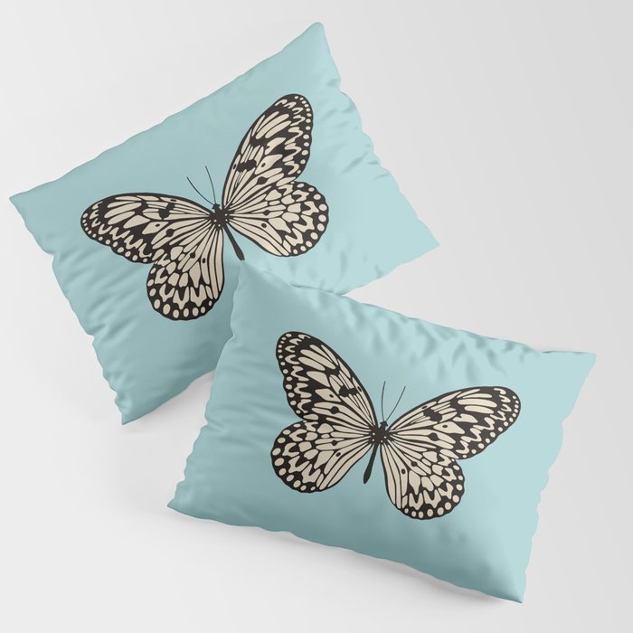 Paper Kite Moth (Idea Leuconoe) Pillow Sham