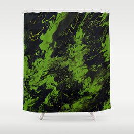 Stormy Weather Black Shower Curtain