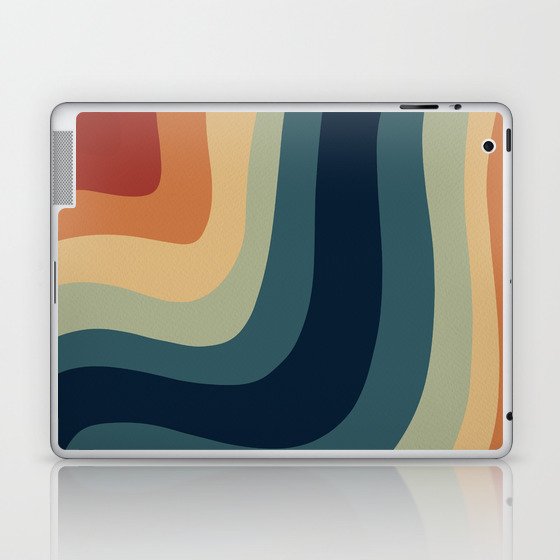 Groovy Rainbow - Retro Palette Laptop & iPad Skin