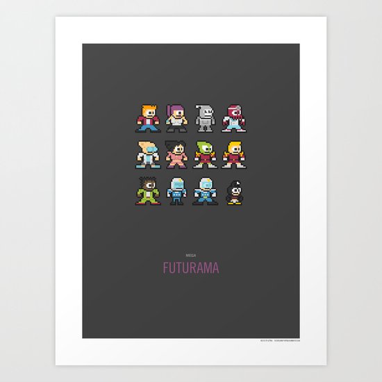 Mega Futurama Art Print