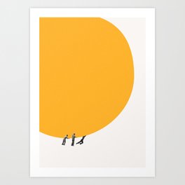 We can move the sun together Art Print