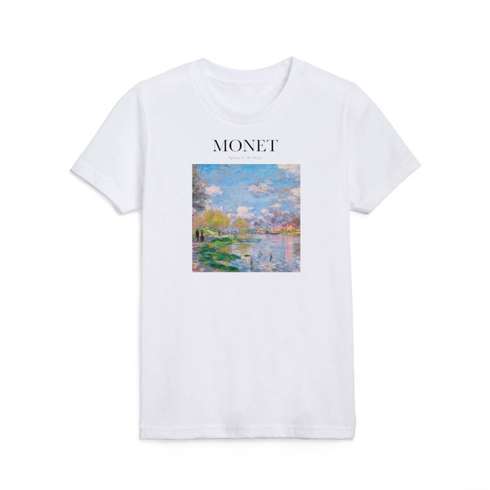 Monet - Spring by the Seine Kids T Shirt