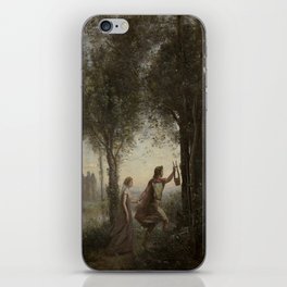 Jean-Baptiste-Camille Corot "Orpheus leading Eurydice from the Underworld iPhone Skin