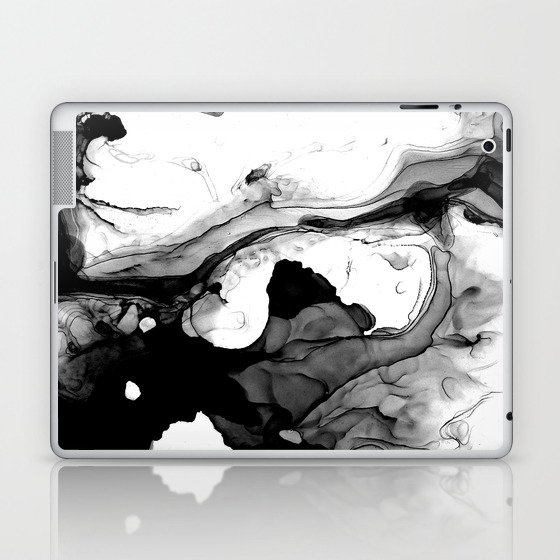 Soft Black Marble Laptop & iPad Skin