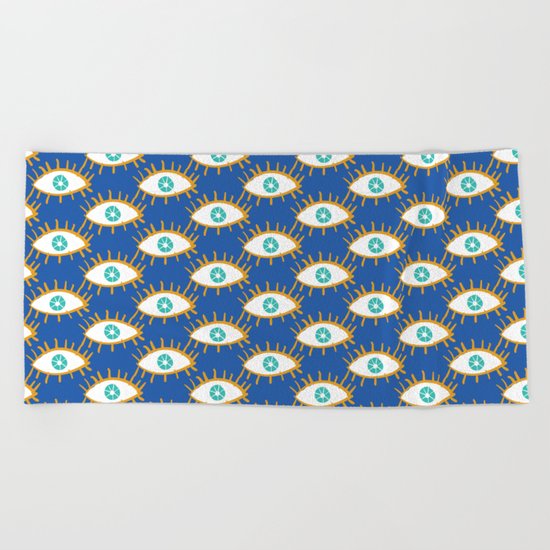 Eyes don't lie Beach Towel