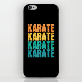 Colourful Karate martial arts iPhone Skin
