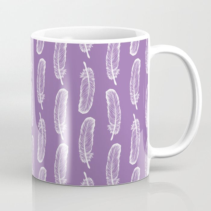 Light as a Feather (Amethyst Orchid/White) Coffee Mug