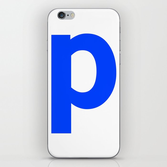 letter P (Blue & White) iPhone Skin