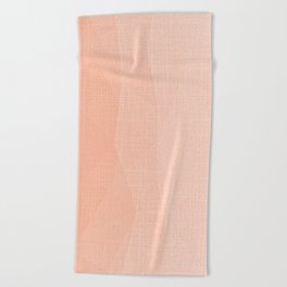 A Touch Of Peach - Soft Geometric Minimalist Beach Towel