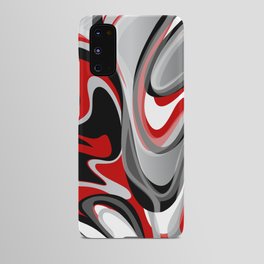 Liquify - Red, Gray, Black, White Android Case