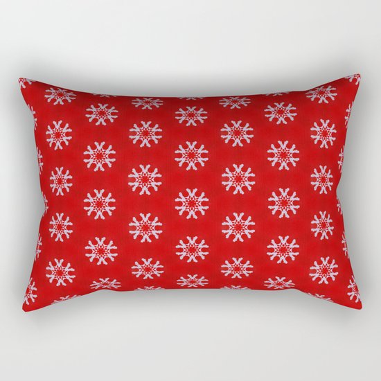 Snowflake Abstract Pattern Rectangular Pillow