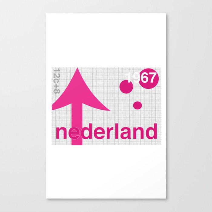 Netherlands stamp  Canvas Print