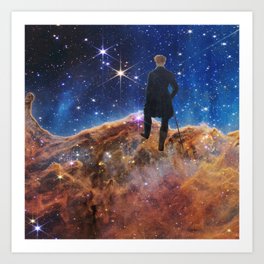 Wanderer above a Sea of Stars Art Print
