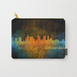 Columbus Ohio, City Skyline, watercolor  Cityscape Hq v4 Carry-All Pouch