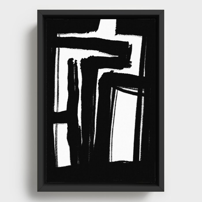 Minimal Art. Abstract 74 Framed Canvas