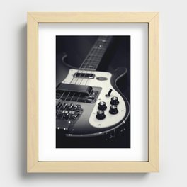 Rickenbacker Bass [B&W] Recessed Framed Print