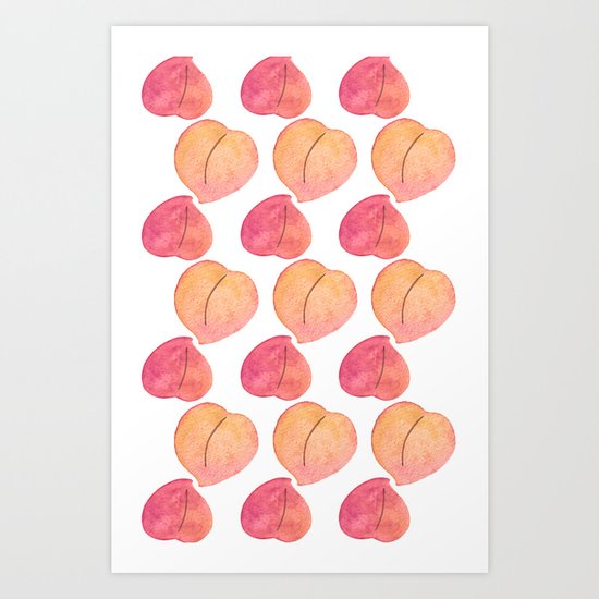 peaches Art Print