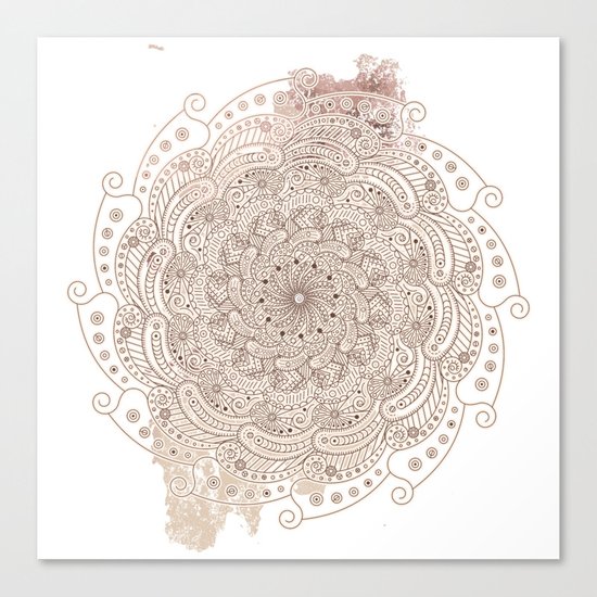 Round ornament Canvas Print