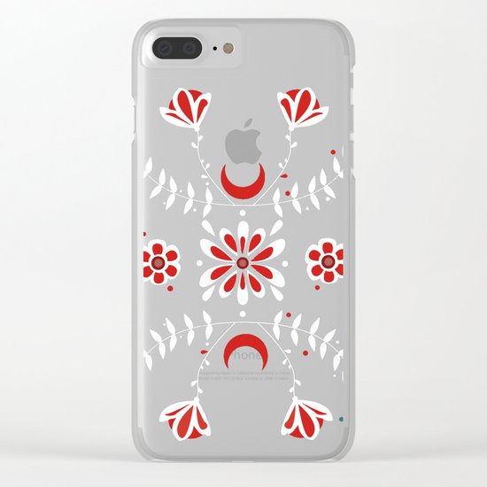 Botanic Esmerald Clear iPhone Case