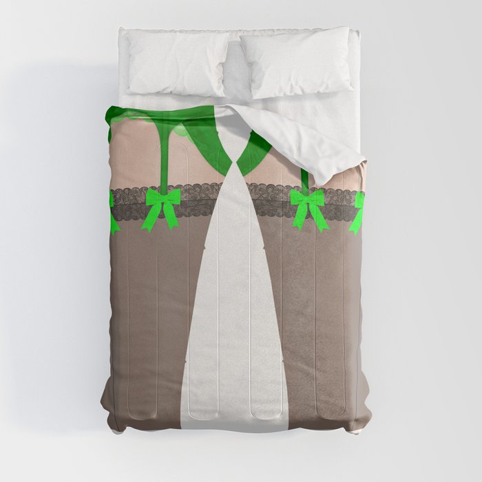 Lingeramas - Sexy Green Lingerie Legging Pajamas Comforter