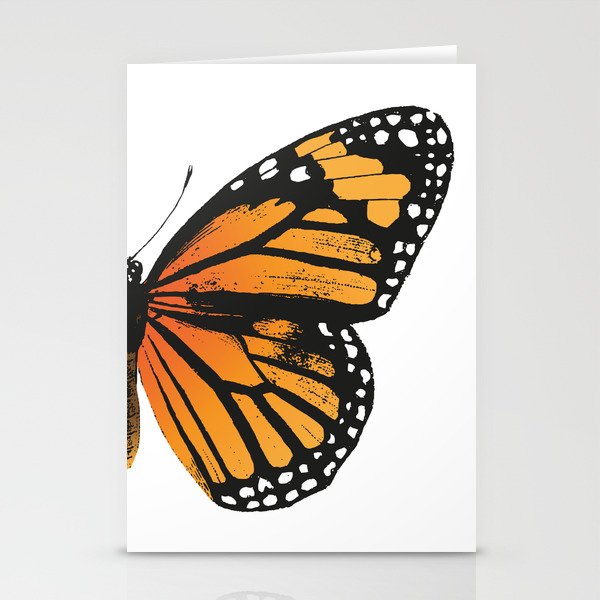 Monarch Butterfly | Right Butterfly Wing | Vintage Butterflies | Stationery Cards