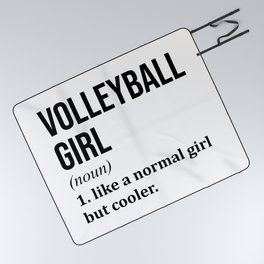 Volleyball Girl Funny Quote Picnic Blanket