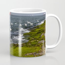 Swanes at sea Hoek van Holland Coffee Mug
