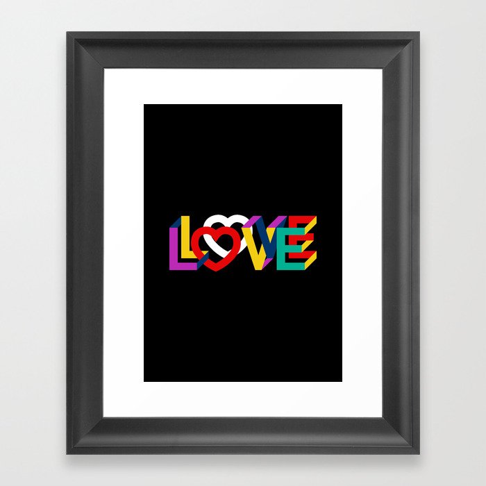 IN LOVE ANYTHING GOES ! Framed Art Print