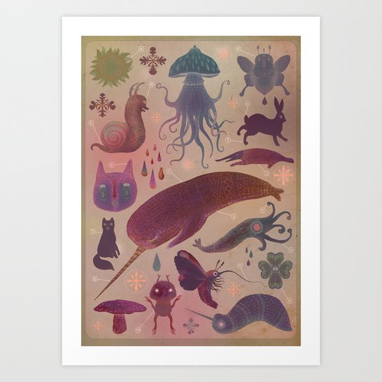 Purple Northern Dream Art Print