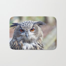 Eurasian Eagle-Owl, Uhu Bath Mat | Birdofprey, Snowyowl, Wildlife, Schnee Eule, Color, Photo, Yelloweyes, Schneeeule, Eule, Animal 