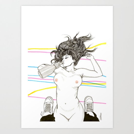 Let's drink! Art Print