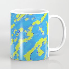 Blue Green Earth Pattern Coffee Mug