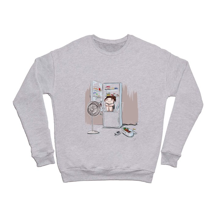 Too warm outside. Crewneck Sweatshirt