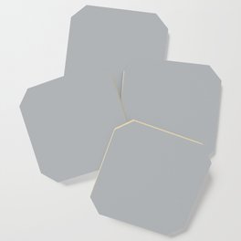 Best Seller Pale Gray Solid Color Parable to Jolie Paints French Grey - Shade - Hue - Colour Coaster
