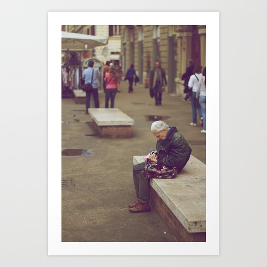Tired Art Print