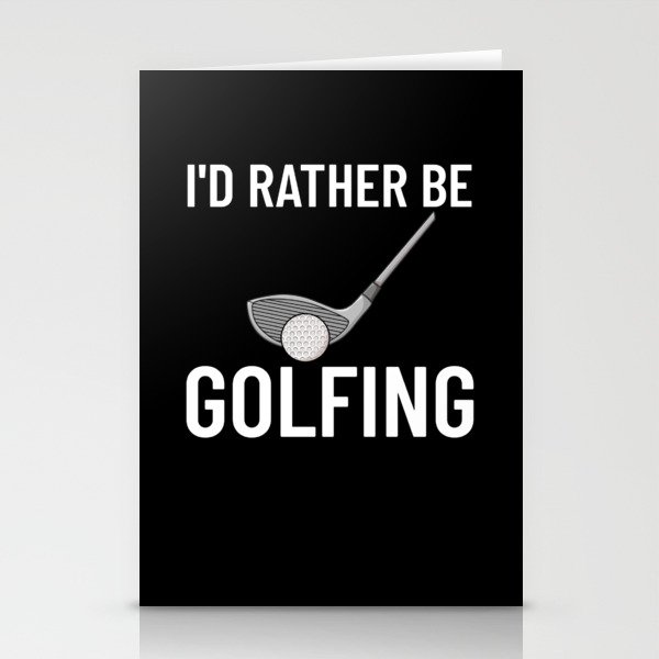 Golf Ball Golfing Player Golfer Training Beginner Stationery Cards
